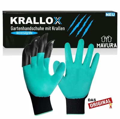 Produktbild von KRALLOX Gartenhandschuhe mit Krallen Krallenhandschuhe zum Graben Universalgröße