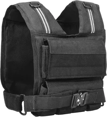 Imagen del producto de Arnés corporal, 15,9 kg: con acolchados para los hombros y bandas reflectantes, ideal para entrenamientos intensos y acondicionamiento físico.