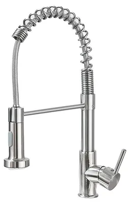 Immagine prodotto di Miscelatore per cucina, monocomando, con doccetta estraibile, finitura nickel spazzolato