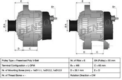 Produktbild von Denso Generator  DAN935