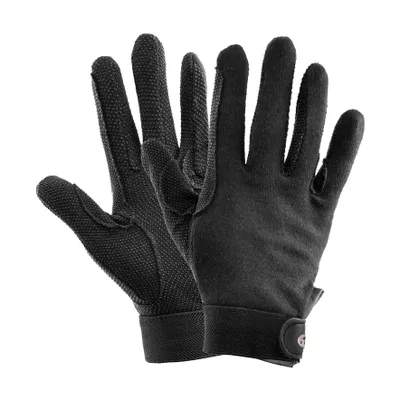 Produktbild von Waldhausen Reithandschuh  Picot Baumwolle schwarz, Größe:XL