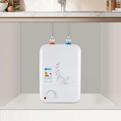 Obrázek produktu pro Elektrický ohřívač vody pod umyvadlo – objem 8 litrů – výkon 1500 W – kompaktní ohřívač teplé vody