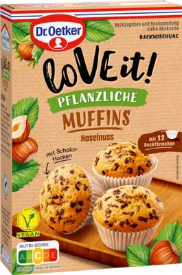 Obrázek produktu pro Love it muffins lískooříšková směs na pečení rostlinná veganská 435g