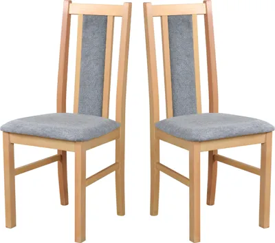 Image de Chaise de salle à manger, bois de chêne massif Chaise Chaise de cuisine - Set 2x BOS 14 grandson