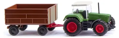 Zdjęcie produktu dla Wiking 096004 Ciągnik Fendt Favorit z przyczepą N skala 1:160