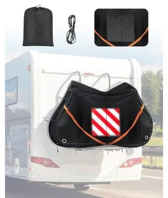 Image de Housse de protection pour vélos, pour 2 vélos, en Oxford 420D, imperméable, avec protection UV, dimensions : 82 x 36 x 50 pouces