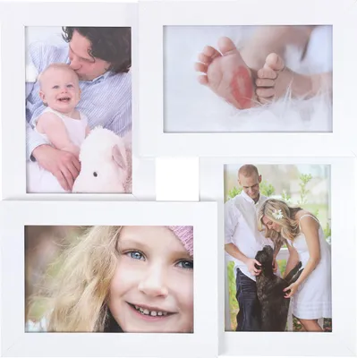 Image de Collage photo pour 4 photos, blanc