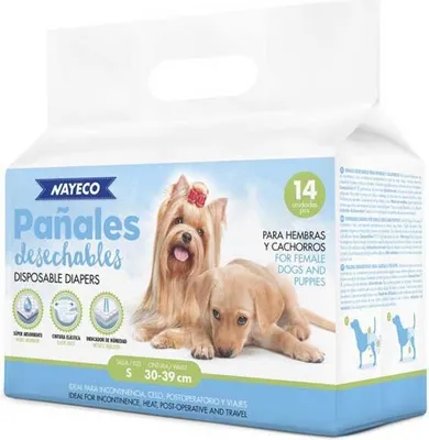Produktbild von Nayeco Hundewindeln 30-39 Cm 14 Einheiten Durchsichtig  Durchsichtig One Size