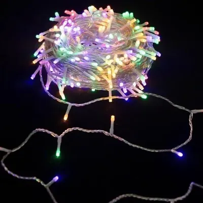 LED-Lichtschnur RGBY, 5 m, batteriebetrieben, für Dekoration