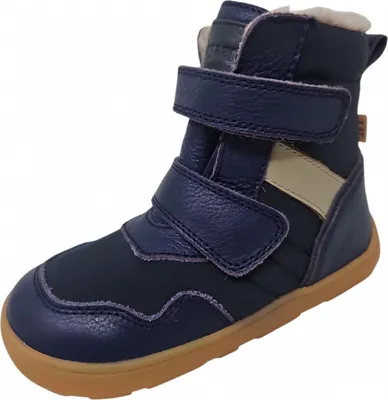 Produktbild von Bisgaard Barefoot Timo TEX Klettstiefel Blau
