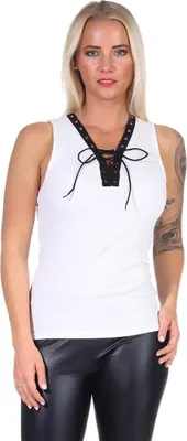 Produktbild von Damen T-Shirt Shirts Sommer, Weiß M/L