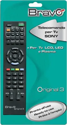 Produktbild von Bravo Original 3, TV, IR Wireless, Drucktasten, Schwarz