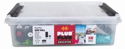 Produktbild von Plus Plus Mini Mix Bausteine, 2600 Teile + 10 Platten und 40 Räder
