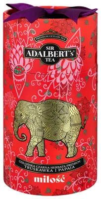 Zdjęcie produktu dla Adalbert's Herbata czarna Truskawka i Papaja - MIŁOŚĆ 80g