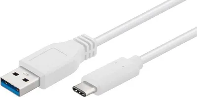Produktbild von Microconnect USB3.1CA05W, 0,5 m, USB C, USB A, USB 3.2 Gen 1 (3.1 Gen 1), Weiß