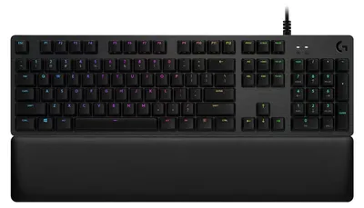 Productafbeelding van Logitech G G513 Carbon, GX Brown, Kabel, USB, Mechanische schakelaar, QWERTZ-lay-out, RGB LED-verlichting, Donkergrijs