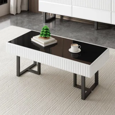 Produktbild von Couchtisch, Sofatisch Wohnzimmertisch,Tischplatte.110 L x 50.5 B x 41 H(cm)