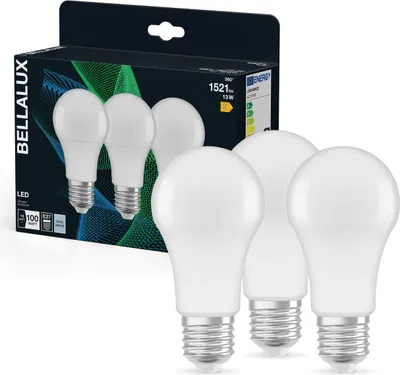 Produktbild von 3er Pack BELLALUX LED Lampe CLA 13W 840 Frosted E27 Neutralweiss 4058075595620