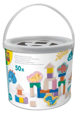 Produktbild von Ses Holzbausteine Dino - 50 Stück - Lernspielzeug für Kinder