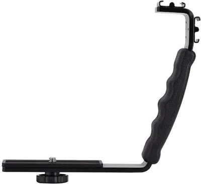 Imagen del producto de Allecto - Soporte L para flash de cámara - Adaptador de montaje dual