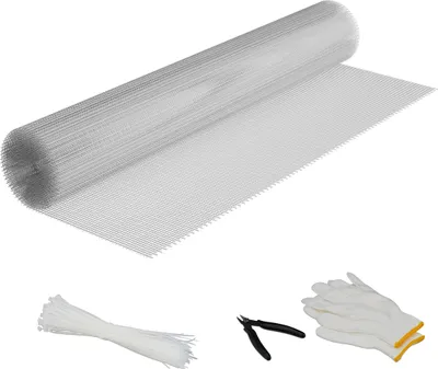 Obrázek produktu pro Relaxdays drátěná síť, 100 cm x 5 m, pro pletivo, drátěné pletivo 6,3 x 6,3 mm, pozinkované pletivo, stříbrné