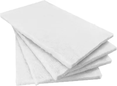 Imagen del producto de Paquete de 4 esponjas de cerámica, de 30x20x0,5 cm, reutilizables, para chimeneas de bioetanol