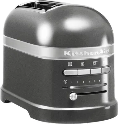 Produktbild von Kitchenaid 2-Scheiben-Toaster 5KMT2204EMS Medallion Silber 1250 Watt Stoppfunktion Auftaufunktion