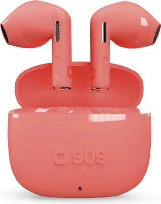 Zdjęcie produktu dla SBS Go Pods, True Wireless Stereo (TWS), 20 - 20000 Hz, Połączenia/muzyka, 50 g, Zestaw słuchawkowy, Czerwony