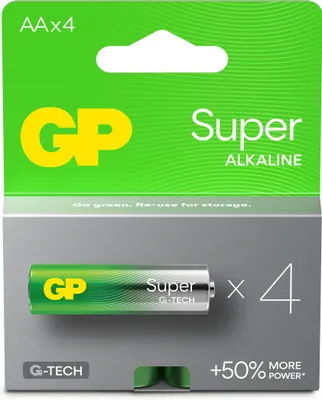 Image de Gp Super Alcalines Piles Aa/lr6 Blister De 4 - Gp