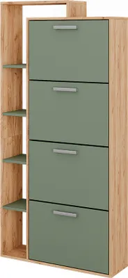 Immagine prodotto di Scarpiera Vicco Orlando Goldkraft rovere/verde 80 x 166.1 cm con 4 scomparti, Model 53245