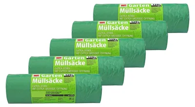 Produktbild von BURI Abfallsäcke 5x 10 Stück 130L Müllsack Abfallsack Gartenabfallsäcke Müllbeutel