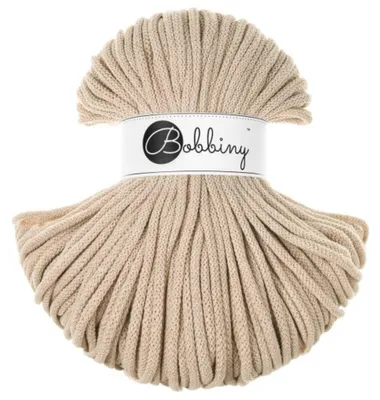 Produktbild von Bobbiny Premium 5 mm 100 m Warm Beige Schnur