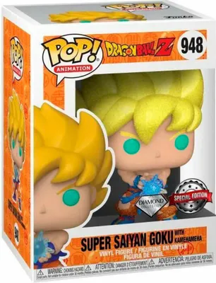 Produktbild von Dragon Ball Z - Super Saiyan Goku with Kamehameha 948 Special Edition Diamond - Funko Pop! - Vinyl Figur