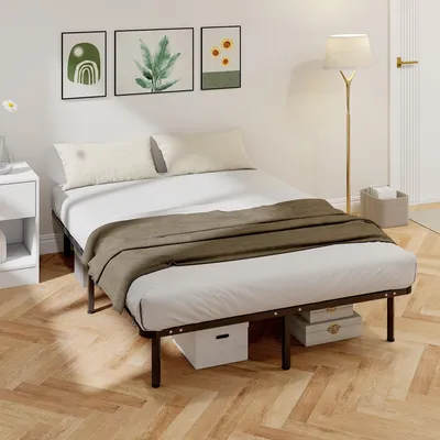 Obrázek produktu pro Postel s kovovým rámem, rozměry 140 x 190 cm, černá barva