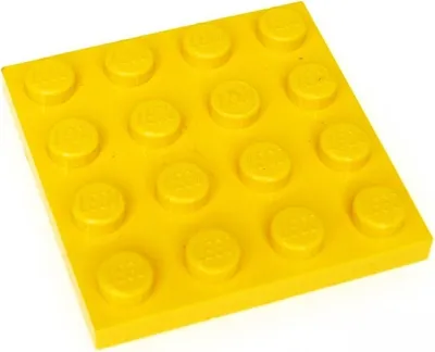 Produktbild von 4x Lego Bau Platte 4x4 gelb Quadrat Grundplatte 8154 8144 4151 4243817 3031