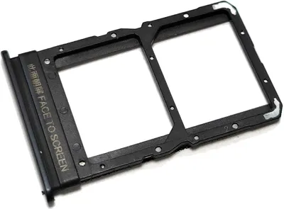 Produktbild von Simkartenhalter passend für Xiaomi Poco X3 GT (21061110AG, Dual-Nano-SIM), Originalersatz, Schwarz