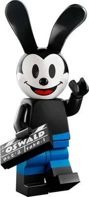 A LEGO minifigure of Oswald the Lucky Rabbit.