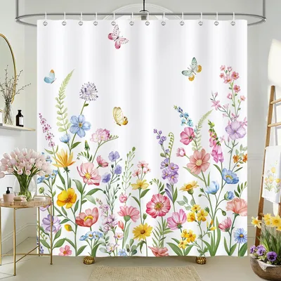 Immagine prodotto di Tenda da doccia colorata, 180 x 180 cm, impermeabile