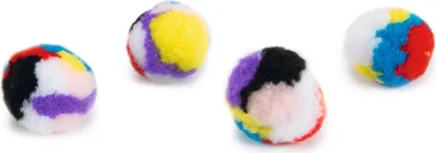 Produktbild von Beeztees Katzenspielzeug Regenbogenball mit Katzenminze 4 Stück 4 cm