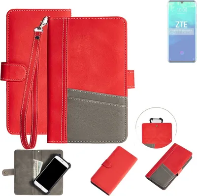 Produktbild von K-S-Trade Handy Schutzhülle für ZTE Axon 10 Pro Hülle Portemonnee Brieftasche Klapphülle Kartenfächer Flip Wallet Case Etui