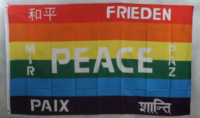 Produktbild von Flagge Fahne : Regenbogen PEACE
