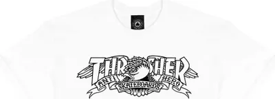 Produktbild von Thrasher Mag Banner Kurzarm-t-shirt Weiß S Herren Weiß S