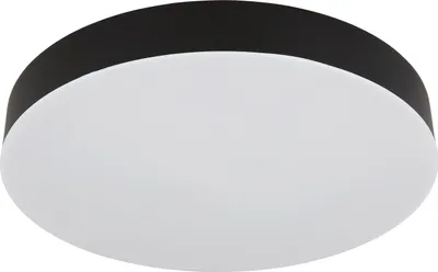 Image de Plafonnier LED, noir blanc, CCT, D 30 cm