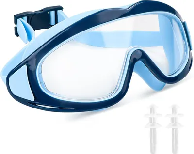 Produktbild von Schwimmbrille Kinder 3-15 Jahre, Anti-Beschlag, 180° Panorama Sicht, sicheres Schwimmen