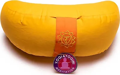 Produktbild von Meditationskissen 1/2 Mondchakra 3 – ±1008 G; 33x13cm