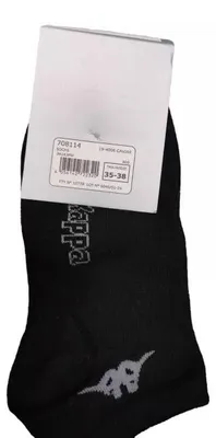 Produktbild von KAPPA Füßlinge Socken 3er Pack Schwarz Größe 35-38