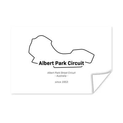 Produktbild von MuchoWow® Poster Formel 1 - Australien - Rennstrecke 90x60 cm - Schlafzimmer