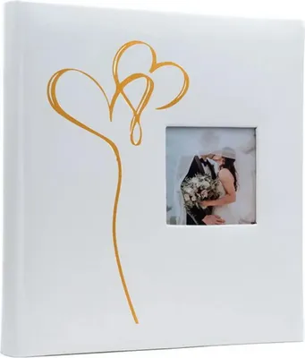Obrázek produktu pro Fotoalbum na fotorůžky 29x32 cm 60 stran svatební Spirit 2 zlaté