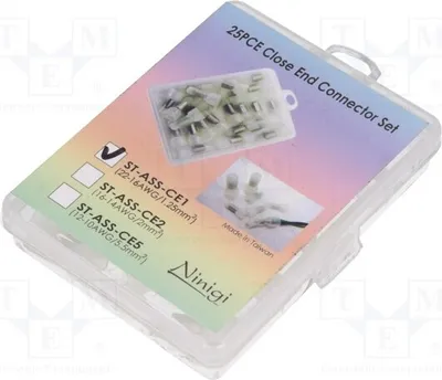 Zdjęcie produktu dla 1 x Złączka końcowe, 25 sztuk.
Szybkie złącza 2:1, połączenie zaciskowe