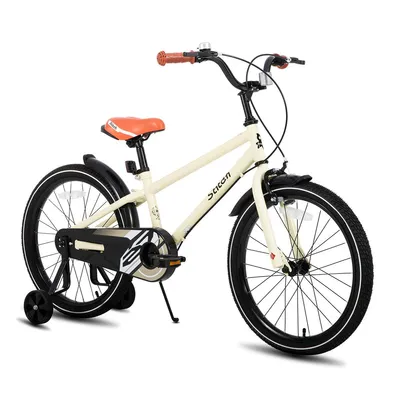 Produktbild von STITCH 14/16/18/20 Zoll Kinderfahrrad für 3-13 Jahr Jungen Mädchen,mit Stützräder, Kotflügel, Front and rear dual brakes, Reflektorplatte, Beige